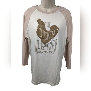 John Deere Do Good Today Long Sleeve Raglan Tee Sz M